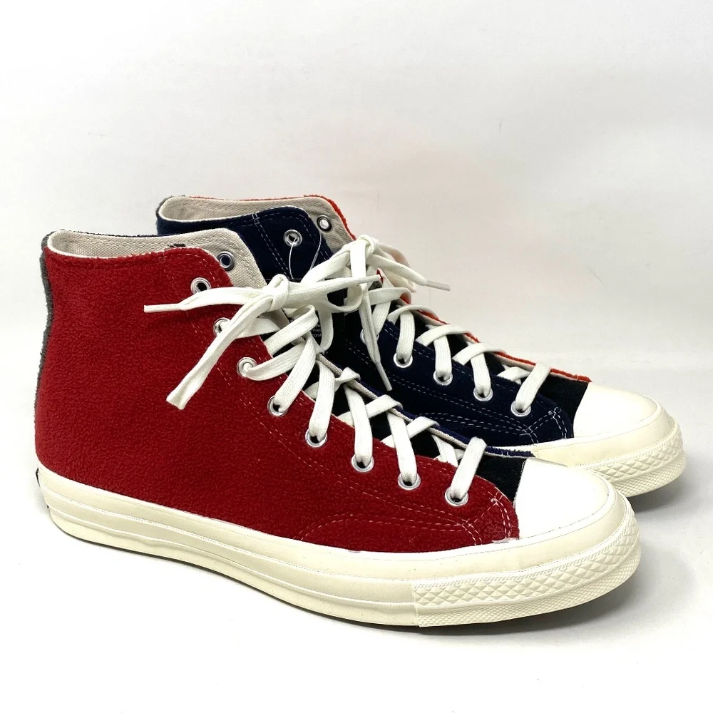 💖MEGA SALE💖Converse Chuck 70 All Star Retro Fleece   Red Navy Men’s  172267C